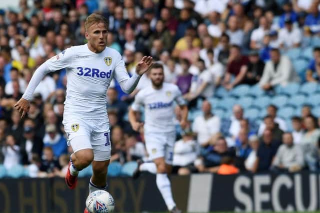 Samuel Saiz in action against Las Palmas.