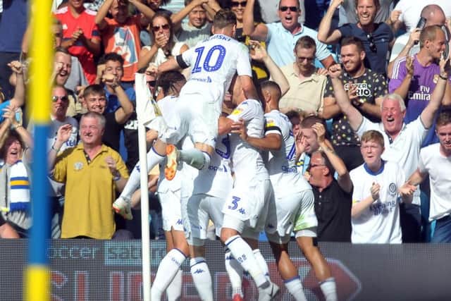 Leeds United open the scoring at Elland Road.