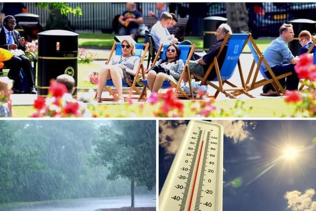 In general, the temperatures will still be relatively warm, with a mixture of sunny intervals, cloud, light showers and potentially thunder.