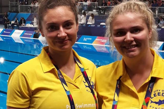 Leeds Synchro' head coach Deanne Hopkins (right) and Sarah Speers, the club's previous head coach. PIC: City of Leeds Synchronised Swimming Club