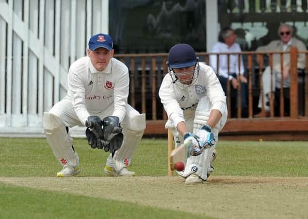 On-song 
Farsley batsman Dan Hodgson. PIC: Tony Johnson