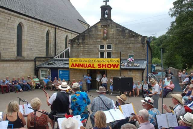 The Eskuleles perform at the Egton Bridge Gooseberry Show.