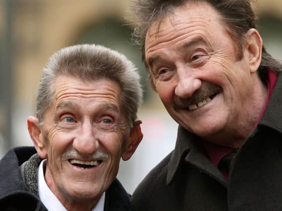 The Chuckle Brothers (Barry, left, and Paul) in happier times (photo: PA).