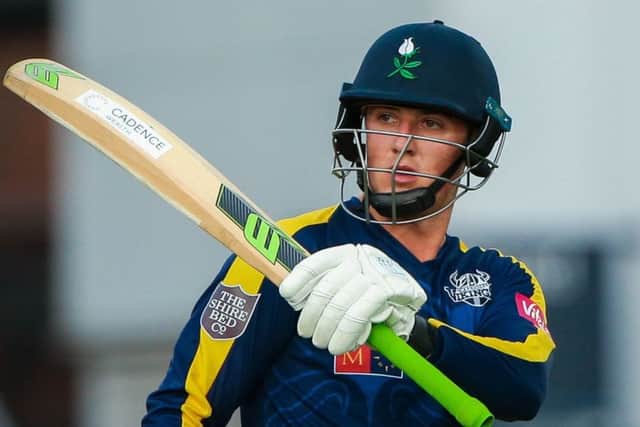 Yorkshire's Tom Kohler-Cadmore top scored for Yorkshire in defeat at Notts