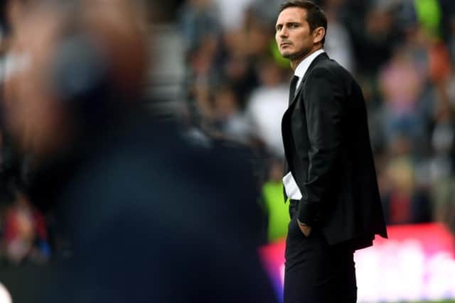 Frank Lampard looks on as his side are well beaten.