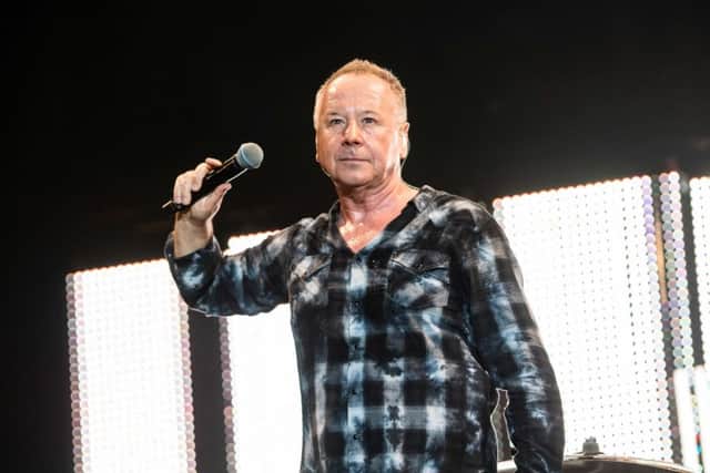 Jim Kerr of Simple Minds performing at Millennium Square in Leeds. Picture: Anthony Longstaff