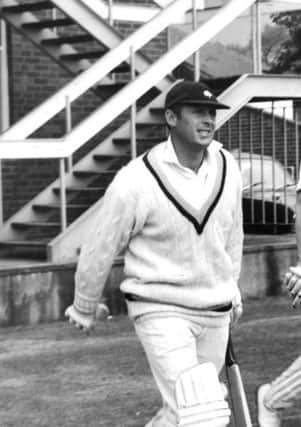 Leeds, Headingley, 31st May 1970

Boycott steps out from the Yorkshire pavilion with his county opening partner Richard Lumb, who has seen the maestro in action more often than most.