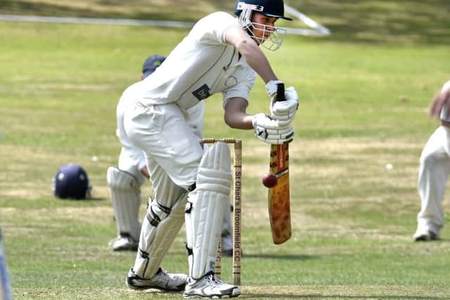 Tom Erxleben, of St Chads Broomfield, who top scored with 66, beating extras which totalled 50 - of which 34 were wides PIC: Steve Riding