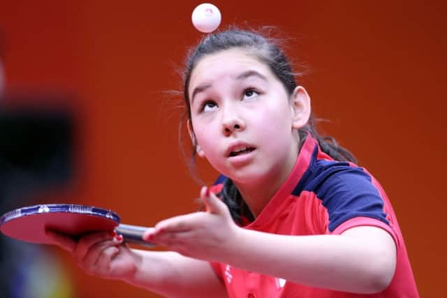 Wales star, 12-year-old Anna Hursey is proof table tennis can be popular among younger people. PIC:: Danny Lawson/PA Wire