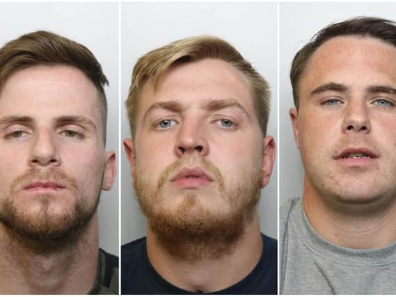 Martin Stokes, Anthony Hardisty and Michael Darling have been jailed.