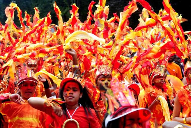 Young performers taking part in the 50th Leeds West Indian Carnival last summer.