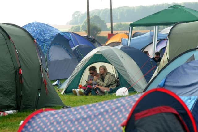 Yellow Bubble and Blue Valley Campsites are closest to the arena and offer the liveliest atmosphere