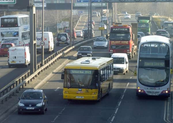 The  A58(M) Leeds Inner Ring Road.  Pic: James Hardisty/YPN Files