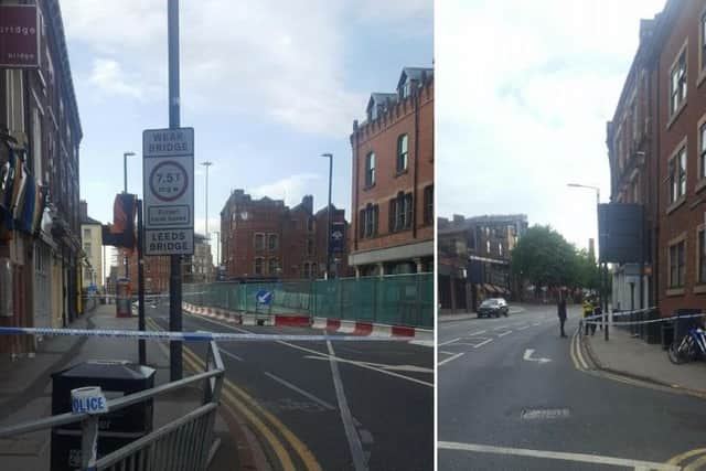 The stabbing in Leeds city centre. Photo: Dannii Seaton