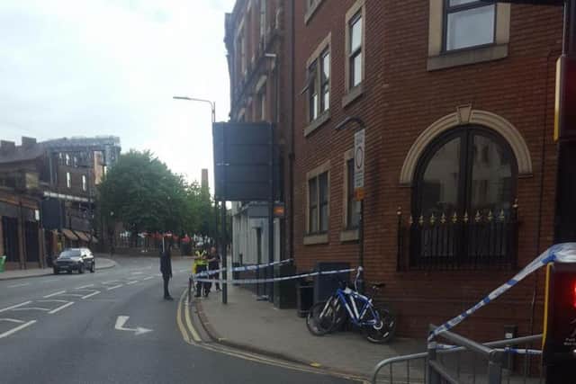 The stabbing in Leeds city centre. Photo: Dannii Seaton