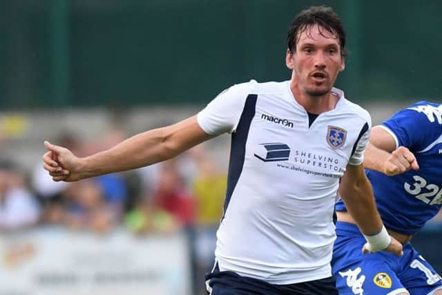 Guiseley's Paul Clayton.