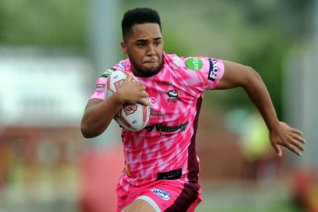 Bulldogs try scorer, Keenan Tomlinson. PIC: Tony Johnson