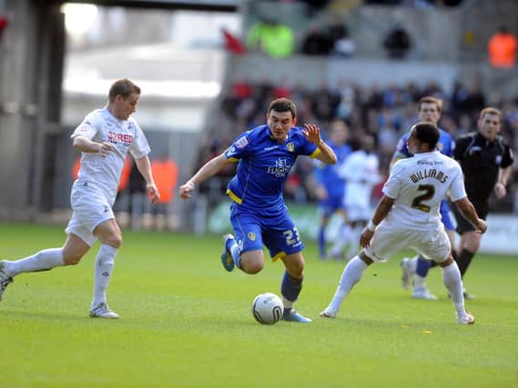 Robert Snodgrass in action for Leeds against Swansea in 2011.