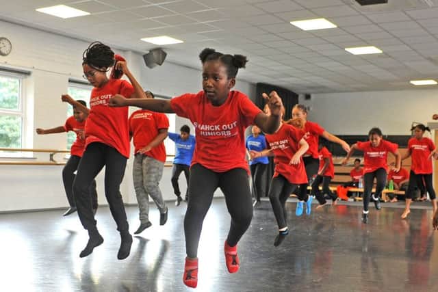 Students  at RJC Dance based in Chapeltown where preparations are well underway for Leeds Carnival at the end of the month. Picture Tony Johnson.