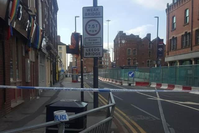 The scene of this weekend's stabbing.