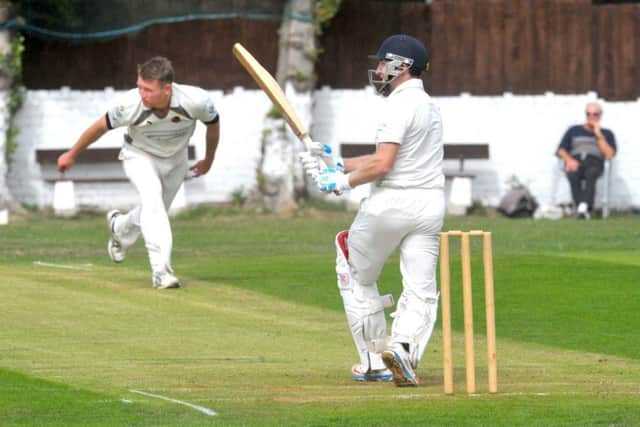 Hanging Heaton opener and captain Gary Fellows scored 98 in the defeat to Pudsey St Lawrence. PIC: Steve Riding