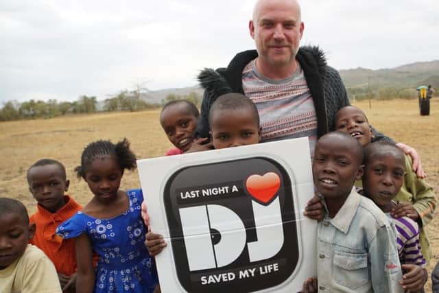DJ and filmmaker Neil Kemp on a previous trip to Tanzania