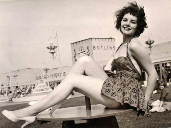 Beryl Rushton in her modelling days