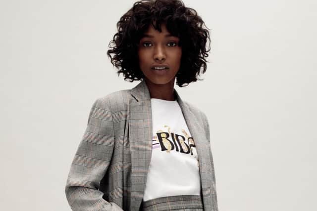 Check jacket, Â£69, and skirt, Â£49, Label Lab; top,Â£25, Biba. All at House of Fraser.