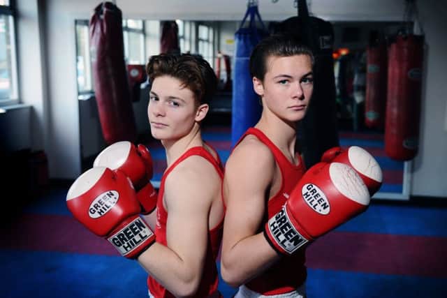 Leeds boxing brothers Ellis and Hope Price pictured at the Hunslet Club.