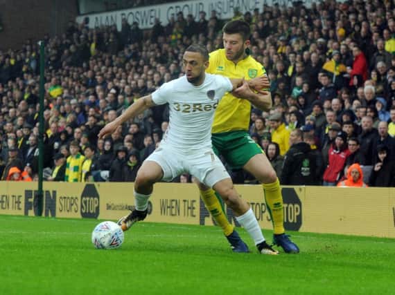 Kemar Roofe in action against Norwich.