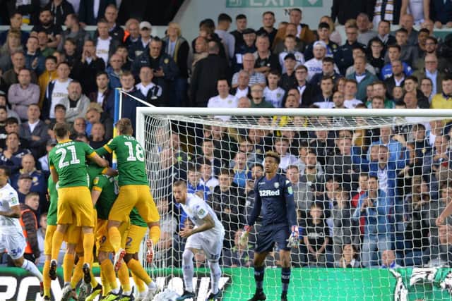 Preston take the lead from the spot against Leeds United.