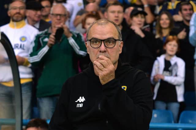 Marcelo Bielsa suffered his first defeat as Leeds United manager on Tuesday night.  Picture: Bruce Rollinson