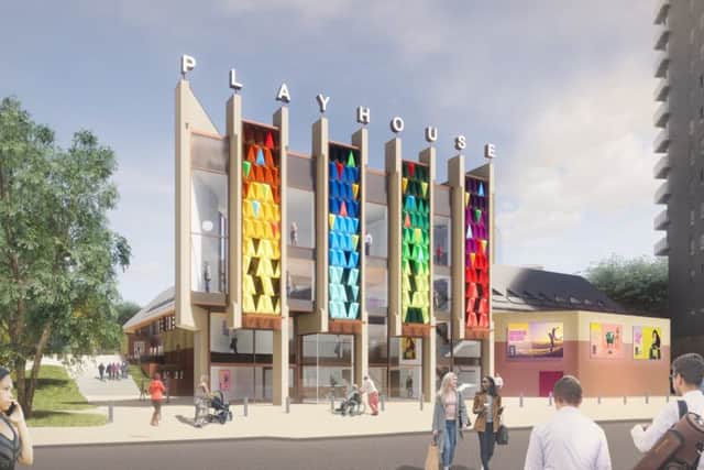 An artists impression of how Leeds Playhouse will look once the work has been completed.