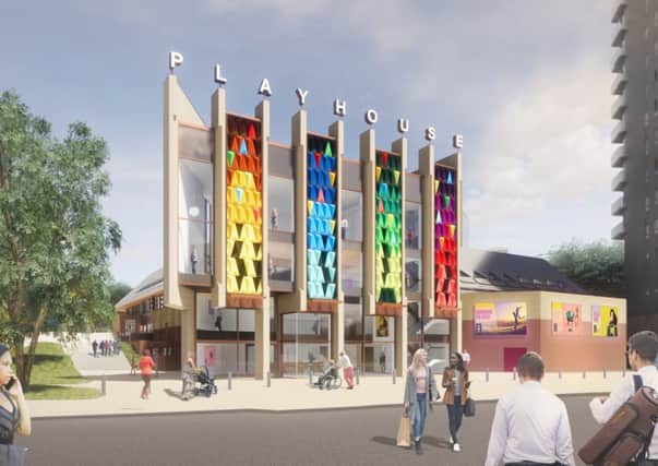 An artists impression of how Leeds Playhouse will look once the work has been completed.