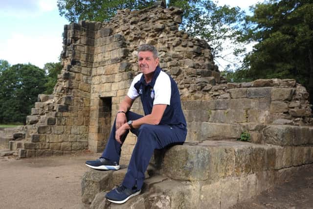 New era: Yorkshire Carnegies director of rugby Chris Stirling at Kirkstall Abbey. (Picture: Tony Johnson)