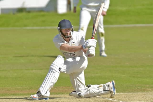 EXPECTANT: Hanging Heaton captain, Gary Fellows.