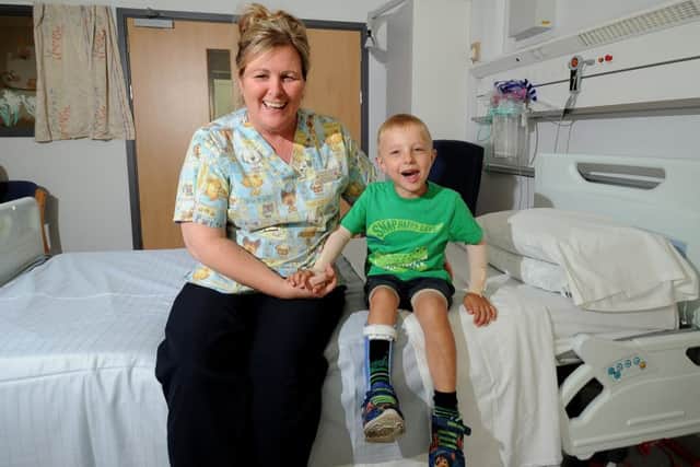Tracy Foster pictured with Jaxon Fairclough, 4.