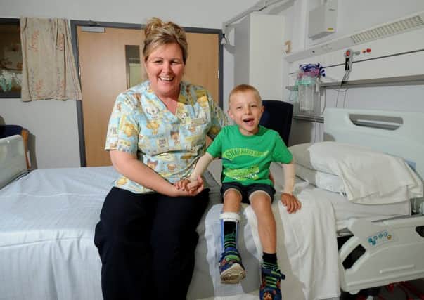 Tracy Foster pictured with Jaxon Fairclough, 4.
