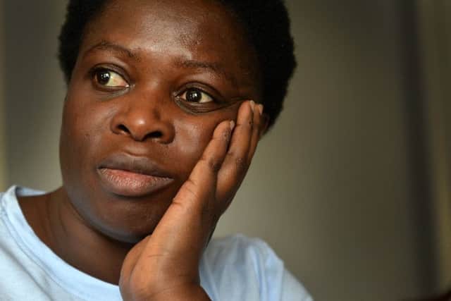 ANXIOUS WAIT: Hildah Odeyo. PIC: Bruce Rollinson