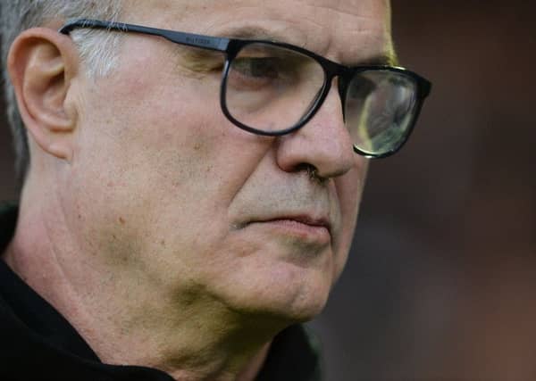 Studious, Leeds United head coach, Marcelo Bielsa.
PIC: Bruce Rollinson