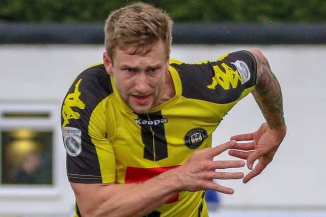Guiseley's Louie Swain has been sidelined with an ACL injury. PIC: Harrogate Town FC