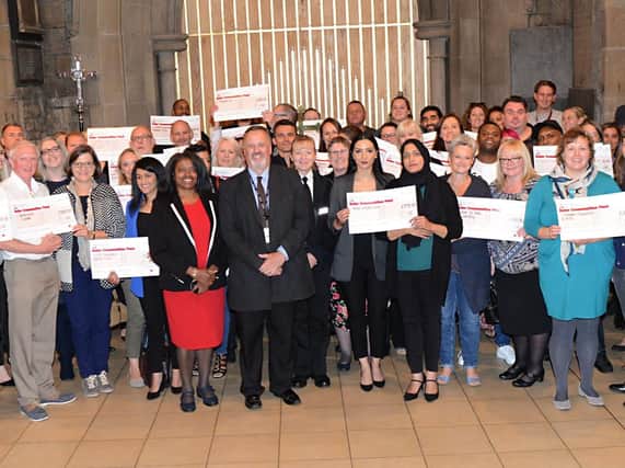 West Yorkshire Police and Crime Commissioner Mark Burns-Wiliamson with some of the Safer Communities Fund grant winners.