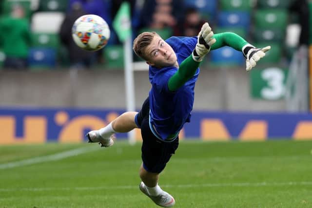 Northern Ireland goalkeeper Bailey Peacock-Farrell before the UEFA Nations League, League B Group Three match at Windsor Park on Saturday. PIC: Brian Lawless/PA Wire
