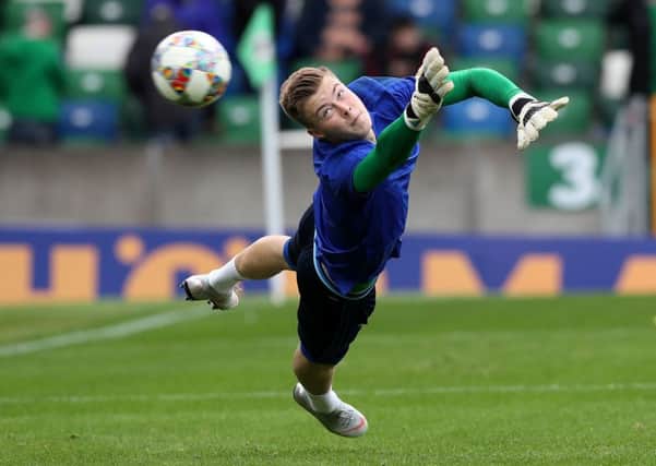 Northern Ireland goalkeeper Bailey Peacock-Farrell before the UEFA Nations League, League B Group Three match at Windsor Park on Saturday. PIC: Brian Lawless/PA Wire