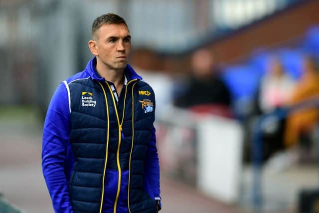 Leeds Rhinos director of rugby Kevin Sinfield at the Halton Stadium yesterday. PIC: Jonathan Gawthorpe