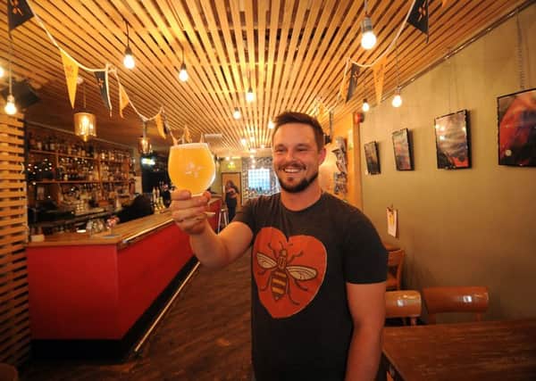 The North Bar, New Briggate,Leeds has been named best Beer Bar in the British Pub Awards.General manager Callum Lister is pictured..10th September 2018 ..Picture by Simon Hulme
