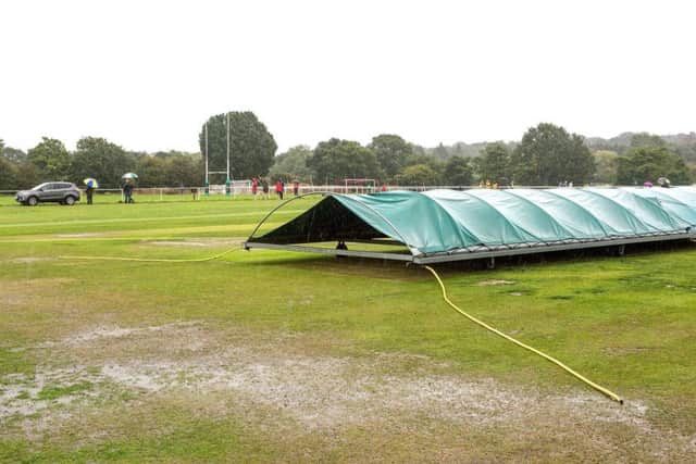 A washed out Leeds Modernians ground. PIC: John Heald