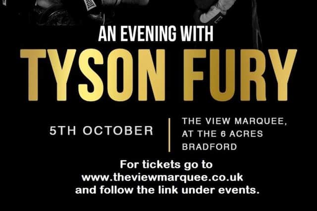 Tyson Fury in Leeds on October 5