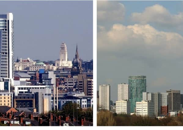 TALE OF TWO CITIES: The Leeds and Birmingham syklines.
