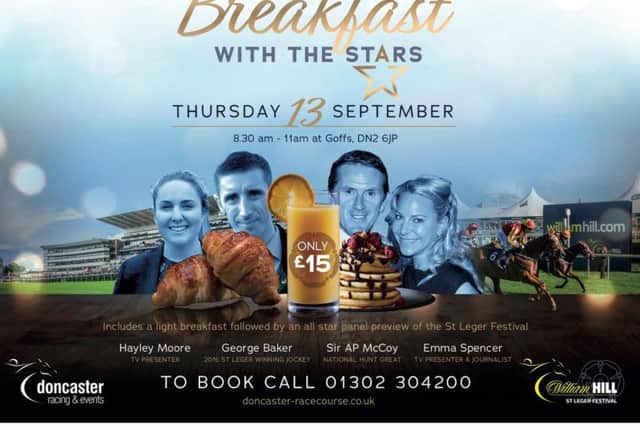 Breakfast With The Stars at Doncaster Racecourse